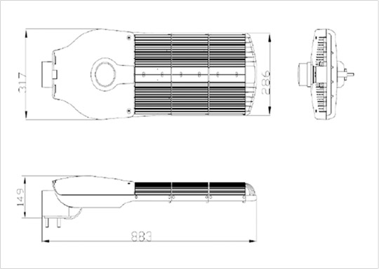 Modular LED Street Light