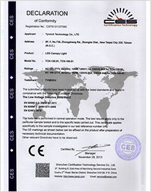 CE-LVD for led canopy light