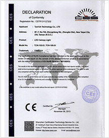 RoHs for led canopy light